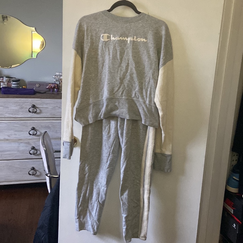 grey champion sweatsuits